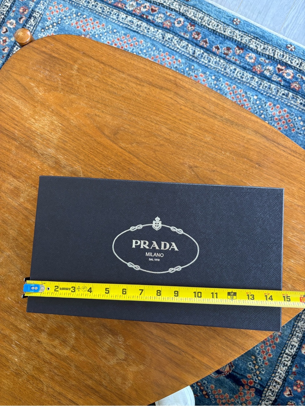 Prada Milano Navy Gift Box with Silver Logo - Picture 3 of 10